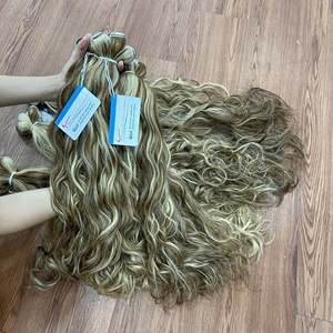 Nouveau produit Super Double dessiné vietnamien Remy Extensions de cheveux brut Piano couleur trame cheveux faisceaux naturel ondulé expédition rapide - Product Image 3