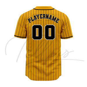 Maillots de baseball à la mode, design unique, sublimation, logo d'équipe, nom, numéro, coupe courte, séchage rapide, respirant, pour hommes - Product Image 4