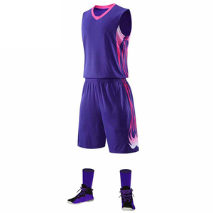 Uniforme de basket-ball Uniformes de basket-ball vierges pour hommes Vêtements de sport Survêtements d'université vierges Respirant Personnalisé - Product Image 2