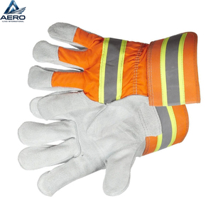 Guantes de trabajo de cuero, guantes de invierno para uso en exteriores, guantes de seguridad de cuero con logotipo personalizado a bajo precio - Product Image 5