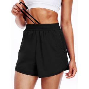 Shorts de sport Bermuda pour femmes - Respirant, séchage rapide, taille élastique pour le yoga, la course à pied avec poche latérale - Product Image 2