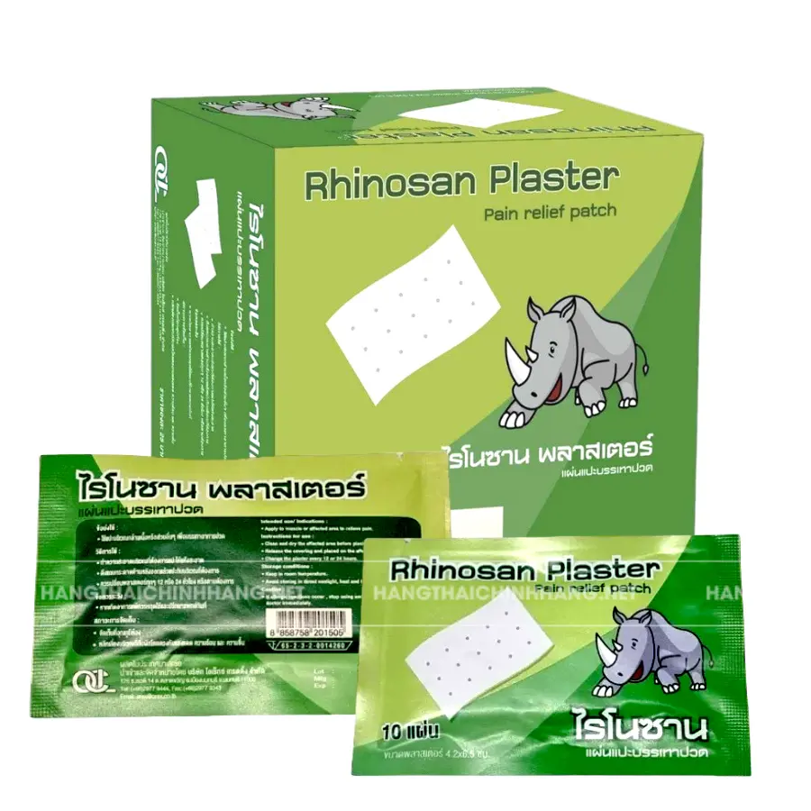 Rhinosan neobun yeso para aliviar el dolor Neobun para dolor de muelas, dolor de espalda, esguince, dolor muscular para 20 piezas