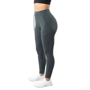LOGOTIPO personalizado de alta calidad Envío rápido Poliéster Spandex Mujeres Leggings Jogger con bolsillo Etiqueta propia 2026 - Product Image 2
