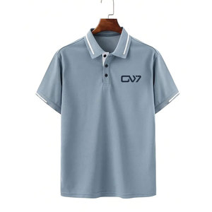 Nouveau style de t-shirts polo design personnalisé pour hommes vêtements de rue t-shirts polo respirants pour hommes Offre Spéciale t-shirts polo pour hommes - Product Image 1