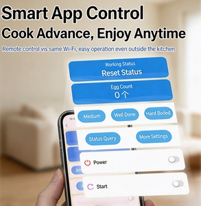 Cuiseur à œufs intelligent avec contrôle par application, machine à cuire à distance via WiFi, cuiseur à œufs numérique pour la cuisine à domicile - Product Image 6