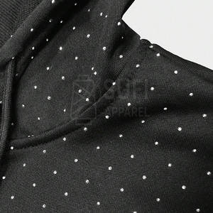 Sudadera con Capucha de Invierno con Pedrería Brillante para Hombre - Sudadera Informal Elegante, Ecológica y Transpirable con Piedras Brillantes - Product Image 3