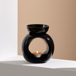 Calentador de Velas de Cerámica Ecológico de Dos Piezas con Alimentación USB, Quemador de Aroma para Aromaterapia en Interiores, Instalación Decorativa de Sobremesa - Product Image 3