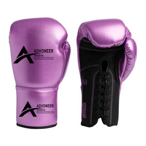 Gants de boxe à lacets de haute qualité sur mesure Kick Boxing Muay thai MMA propres gants de boxe professionnels d'entraînement de gymnastique - Product Image 2