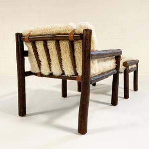 Fauteuil lounge en peau de mouton tuftée, <span class=keywords><strong>prix</strong></span> d'usine, coussins en peau de mouton faits à la main sur mesure pour usage hôtelier - Product Image 2
