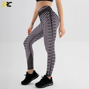 Legging de Yoga imprimé par Sublimation pour femmes, pantalon moulant avec poche, nouveau Design personnalisé - Product Image 4