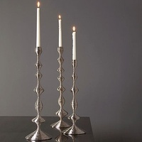 Bougeoirs modernes en métal avec nœud Centres de table décoratifs