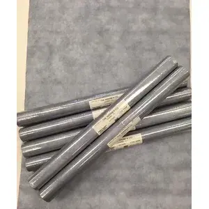 Papel pintado con aspecto de cuero de textura sintética azul plateado # EXT3025 rollos dobles (lote de 7) fondos de pantalla Peel & Stick - Product Image 1