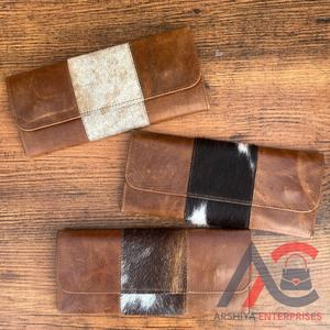 2024ใหม่กระเป๋าสตางค์ใบยาวสามพับหนังวัวคุณภาพสูงสำหรับผู้หญิงที่ใส่บัตรเครดิตหนังแท้หรูหรา - Product Image 1