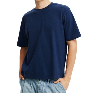 Camisetas cortas para hombre, modernas, informales, de verano, con tela transpirable, corte elegante, perfectas para streetwear. - Product Image 1