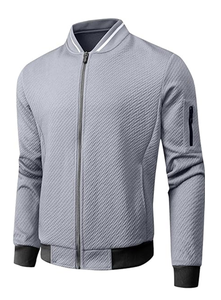 Veste décontractée légère pour homme, coupe ample, veste bomber élégante - Product Image 4