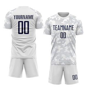 Meilleur prix 100% Polyester Football Uniforme Adultes Automatisé Coupe Chemises Tops Sublimé Football Jersey Porter - Product Image 3