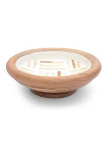 Cuencos de servir de madera granate hechos a mano para decoración de cocina pieza de artículo decoración del hogar comedor - Product Image 2