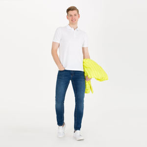 เสื้อกอล์ฟถักลายปักโลโก้ออกแบบได้ตามต้องการของผู้ชายสำหรับ100% ผ้าฝ้ายแขนสั้นทรงพอดีตัวปกติขายส่ง - Product Image 2