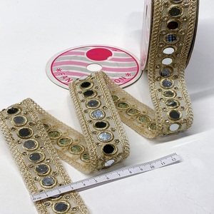 ผ้าลูกไม้ปักเลื่อมหนาทนทานและตกแต่งได้หลากหลายสี - Product Image 6