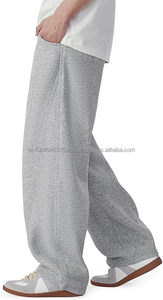 กางเกงวอร์มขายาวทรงหลวมผ้าฟลีซน้ำหนักเบาสำหรับผู้ชาย มีเชือกผูกเอว กันน้ำ เป็นมิตรกับสิ่งแวดล้อม มีกระเป๋า เหมาะสำหรับฤดูหนาว เอวกลาง - Product Image 6