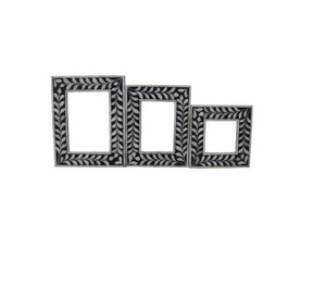 Cadre photo Incrustation d'os Meubles et maison Salon Maison Magnifiquement fait à la main Antique Incrustation d'os Cadre photo incrustation d'os - Product Image 5