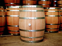 Baril en chêne français et américain de 200 L d'occasion pour le stockage du vin et de la bière, modèle Ex Bourbon Ca54214, brun/argent, fabriqué en Ouganda