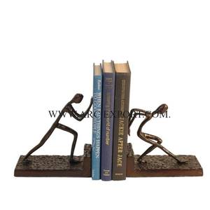 La plus haute qualité noir brillant poli cheval conception métal fer serre-livres dessus de Table décoratif lit chambre serre-livres au prix le plus bas - Product Image 2