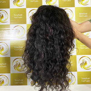 Vietnam Remy perruque de cheveux 100% vague naturelle bouclés avant de lacet perruque transparente avec ondulé peau crépue trame Extension de cheveux tendance chaude - Product Image 3