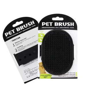 Cepillo Premium para el Cuidado de Perros, Ecológico, de Silicona y Algodón, Cepillo de Baño para Mascotas, Peine de Goma para Masaje Relajante, Ajustable, de Cristal para Baño - Product Image 4