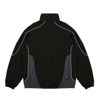 Blouson bomber coupe-vent personnalisé zippé en coton délavé imprimé vintage réversible pour homme