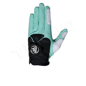 Gant de golf en cuir d'Indonésie blanc doux et coloré - Product Image 6