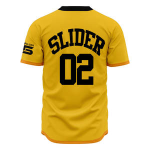 Uniformes de baseball respirants à col en V et sublimation personnalisés de haute qualité Maillots unisexes en polyester Nom de l'équipe avec logo personnalisé pour adultes - Product Image 2