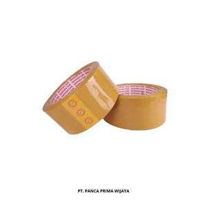 Haute qualité 90 Yards X 48mm marron BOPP ruban d'emballage simple face fort acrylique adhésif Carton ruban d'étanchéité 6 rouleaux par ensemble - Product Image 1
