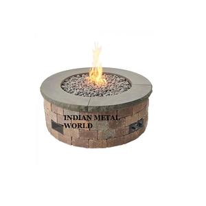 Conception avantageuse Jardin Patio Foyer Barbecue Rond Noir Couleur Pur Fer Portable Foyer De L'Inde - Product Image 4