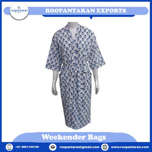 Venta caliente verano Kimono bloque indio-impreso diseño Floral 100% algodón Cambric suave transpirable correa de espagueti tamaño libre - Product Image 4