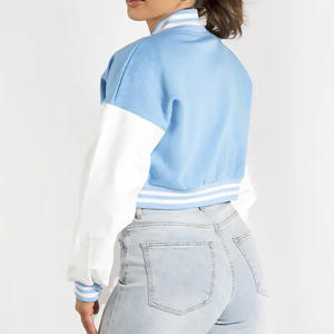 Women's Fashion Streetwear Custom <b>Vintage</b> <b>Jacket</b> College Bomber Baseball Varsity Letterman <b>Jacket</b> For Women - Product Image 2