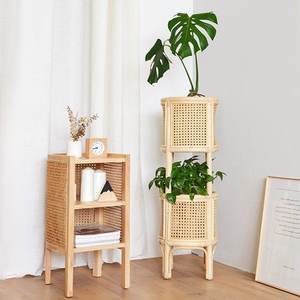 Support de plantes en rotin naturel, prix le plus bas, décoration intérieure, artisanal - Product Image 4