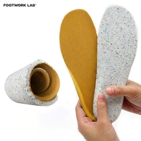 Semelles orthopédiques LAB FOOTWORK pour fasciite plantaire, soutien de la voûte plantaire, mousse PU écologique + maille, tailles 35-46