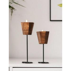 Bougeoir en métal et en bois élastique et durable personnalise la forme et la taille de qualité supérieure bougeoir maison hôtel salon - Product Image 4