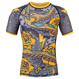 New Arrival Sublimation Designs Rash Guard Wholesales BJJ and MMA Rash Guard Jiu Jitsu Rash Guard Made In Pakistan - Product Image 3