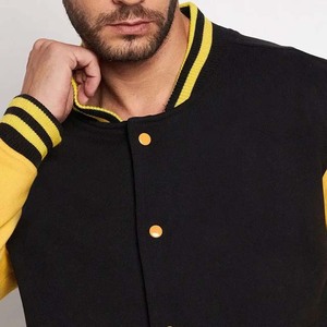 Chaqueta universitaria de béisbol universitario de alta calidad para hombre, diseño personalizado frontal con cuello levantado para uso diario - Product Image 6