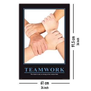 How I Met Your Mother Barney Stinson <b>Poster</b> Teamwork Canvas Art with Black <b>Frame</b> - Product Image 4