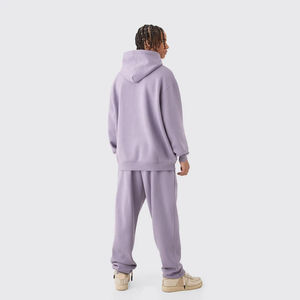 Conjunto Deportivo Informal Unisex 2026, Cómodo, Corte Regular, Sudadera con Capucha, Transpirable, Forro Polar, Dobladillo Dividido, Cintura Elástica, Ropa de Invierno - Product Image 2