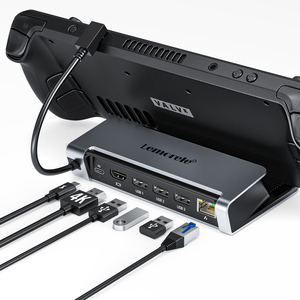 X23L 6 en 1 type-c à 4K 30Hz HDMI 1000M RJ45 USB-A 3.0 <span class=keywords><strong>Dockstation</strong></span> USB Hub avec 100W type-c PD - Product Image 1