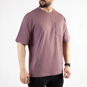 High Quality Custom <b>Men's</b> <b>T</b>-<b>Shirts</b> 100% Cotton Casual Solid Color Regular Fit with <b>Pockets</b> Breathable - Product Image 4