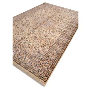 พรมขนสัตว์ถักมือ Aalam Gold คุณภาพสูง ลายดอกไม้และสไตล์คลาสสิก สำหรับบ้าน ห้องนั่งเล่น ห้องนอน หรือทางเดิน-Pae-5146 - Product Image 2