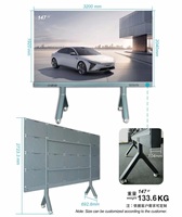 Layar Konferensi LED All-in-One 4K Ultra HD P4 untuk Ruang Rapat, Video Wall, Berbagi Nirkabel, Layar dengan Refresh Rate Tinggi