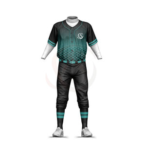 Uniformes de Softbol Personalizados, Uniformes de Béisbol, Camisetas y Pantalones de Béisbol para Adultos, Impresión por Transferencia de Calor, 100% Poliéster de Secado Rápido - Product Image 1