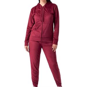 Nouveauté, best-seller d'usine, ensemble de survêtement d'hiver pour femmes, capuche, imprimé uni, léger, pantalon de jogging 2 pièces, ample - Product Image 1