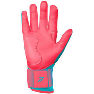Gants de frappe de baseball en cuir à manchette longue pour le softball professionnel, vente en gros - Product Image 2